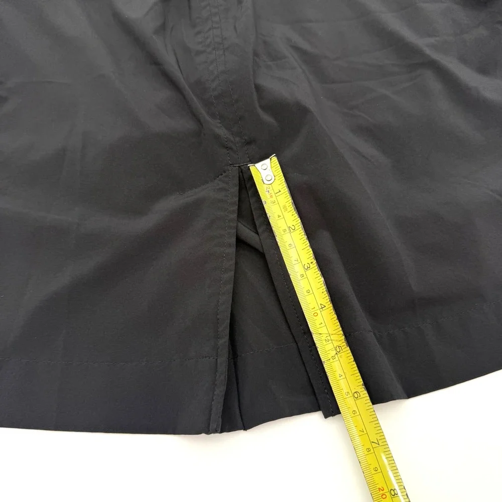 Athleta Black Skort Women's Size 8 Built In Shorts Snap Pockets Golf Hiking